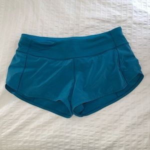 Blue Lululemon shorts